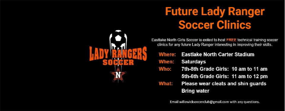 Future Lady Ranger  Soccer Clinics
